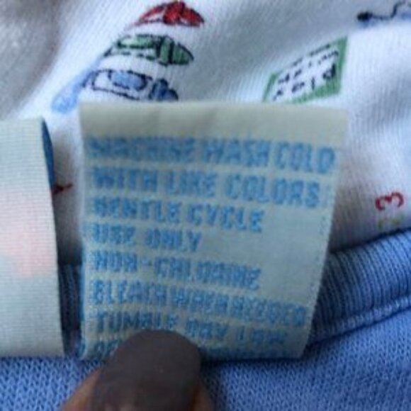 William Sonoma Blue Fleece Boys Snowsuit/Jackey/Coat 0-3 months - Picture 6 of 6